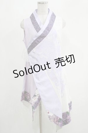 画像: Qutie Frash / インナーチュニック  パープル×ホワイト H-25-05-22-029-QU-TO-KB-ZH