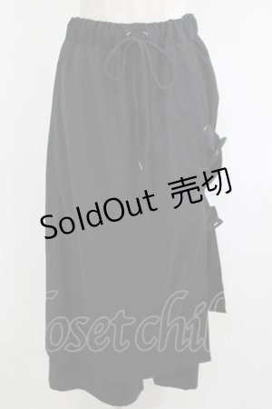 画像: MiDiom / Belted Covered Pants  ブラック H-25-05-22-031-PU-PA-KB-ZH