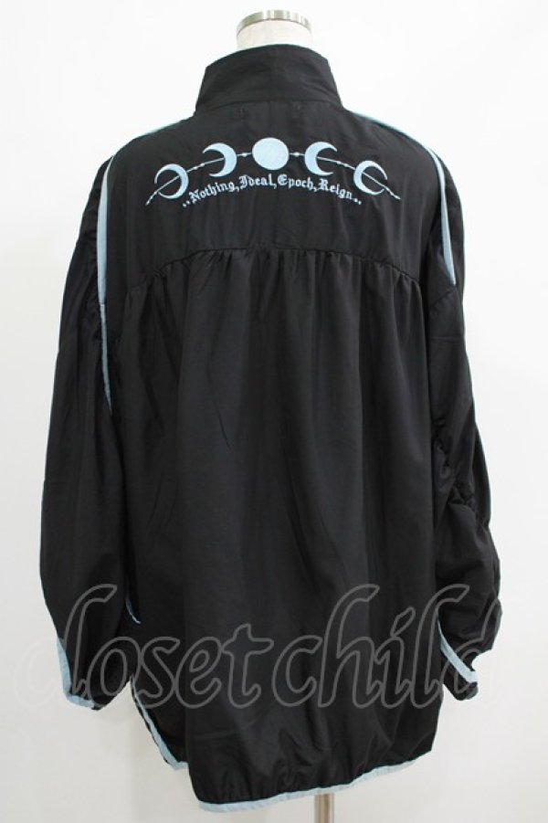 画像3: NieR Clothing / ZIPブルゾン  黒×サックス H-25-05-22-040-PU-JA-KB-ZH (3)