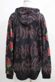 画像3: NieR Clothing / 総柄プルパーカー  黒 H-25-05-22-041-PU-TO-KB-ZH (3)