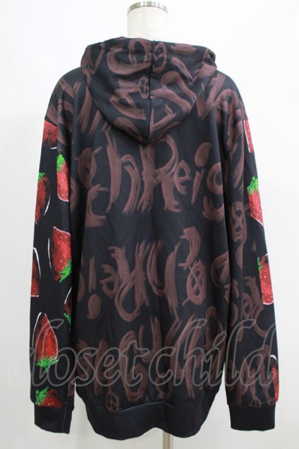 画像3: NieR Clothing / 総柄プルパーカー  黒 H-25-05-22-041-PU-TO-KB-ZH (3)