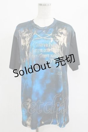 画像: anonenone / プリントTシャツ XL ブルー H-25-05-22-043-PU-TO-KB-ZH