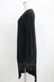 画像2: MiDiom / One Side Long Cut&Sewn  ブラック H-25-05-22-044-PU-TO-KB-ZH (2)