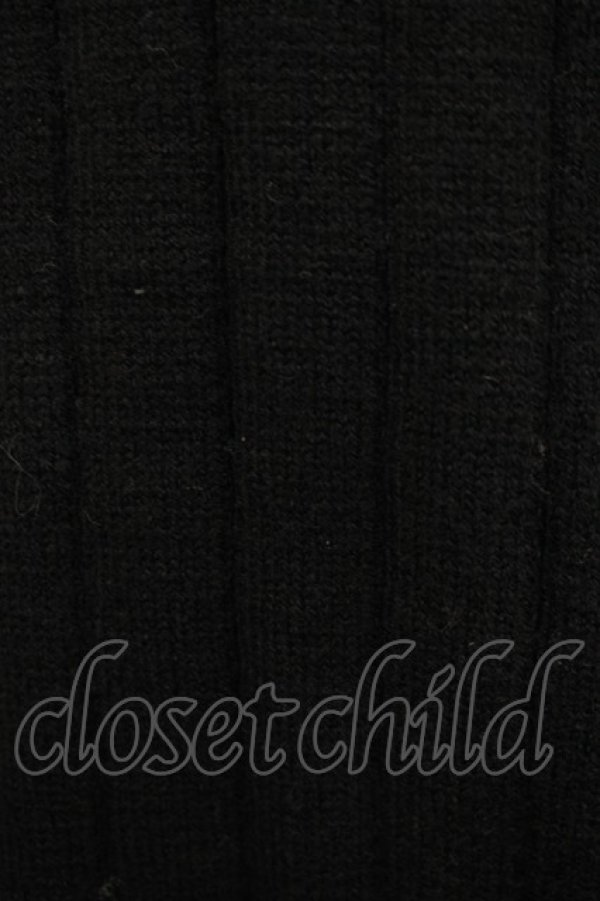 画像4: NieR Clothing / 切替シャツニット  シエル配色ブラック H-25-05-22-046-PU-TO-KB-ZH (4)