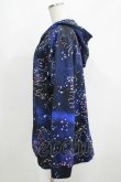 画像2: NieR Clothing / 総柄ZIPパーカー  青 H-25-05-22-047-PU-TO-KB-ZH (2)