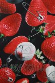画像4: TRAVAS TOKYO / Tablet berry zip hoodie/総柄いちごプルオーバーパーカー  黒 H-25-05-22-050-PU-TO-KB-ZH (4)