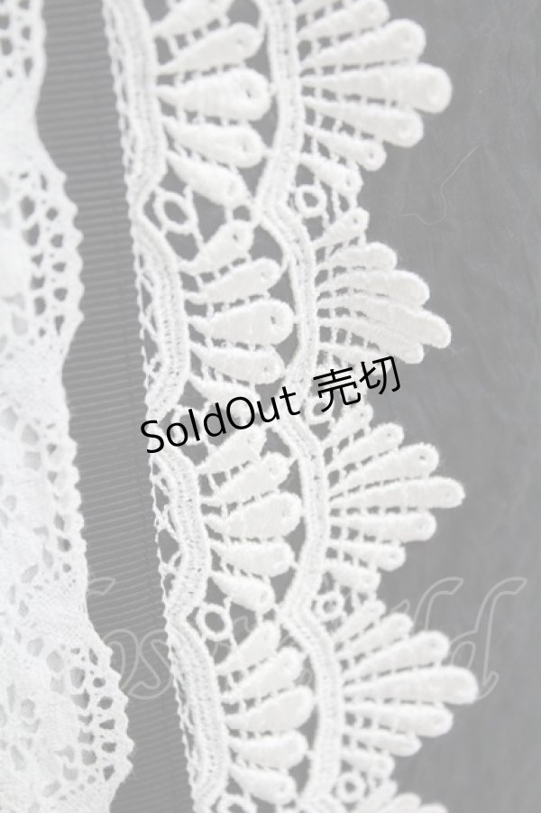 画像3: Jane Marple / カットワークレースギャザースカート  黒×白 H-25-05-22-1038-JM-SK-KB-ZH (3)