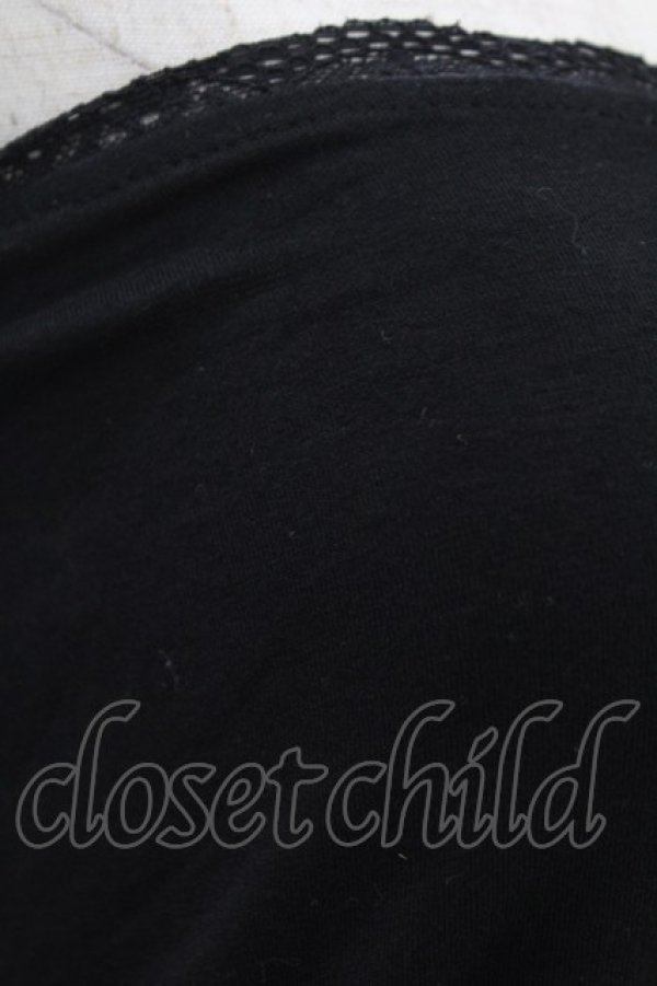 画像3: GLAVIL / クロス刺繍袖付ベアトップ  黒 H-25-05-22-1042-PU-TO-KB-ZH (3)