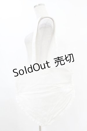画像: merry jenny / ハートフリルトート  オフホワイト H-25-05-22-1009-LO-BG-KB-ZH