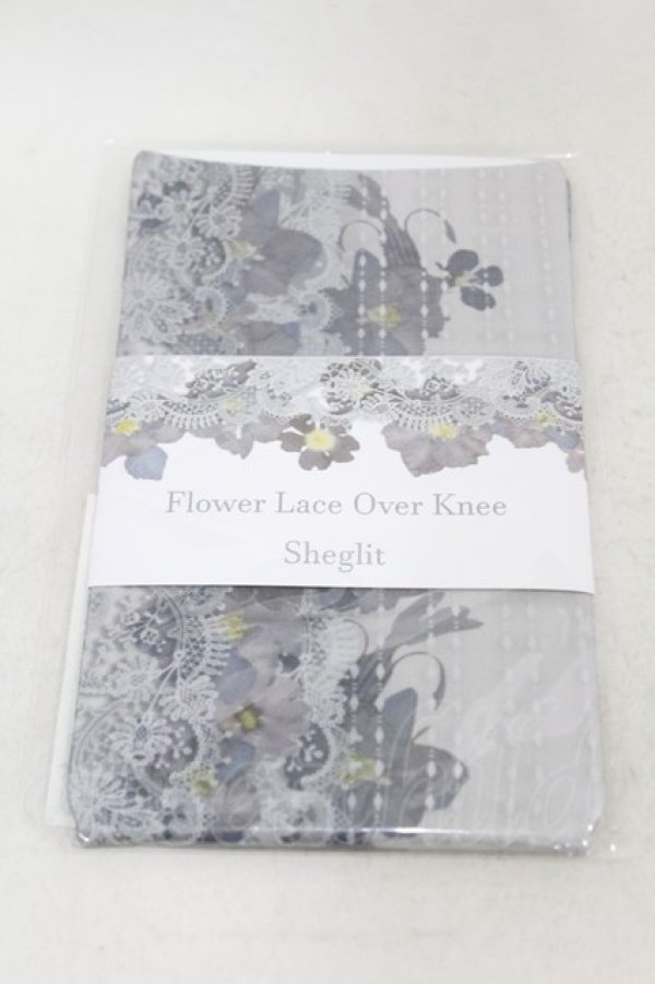 画像1: Sheglit / Flower Lace Over Knee  アイボリー H-25-05-22-1002-EL-ZA-KB-ZH (1)