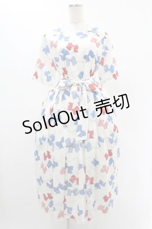 画像: Jane Marple / Anniversary ribbonsマリンカラードレス M オフ H-25-05-22-1014-JM-OP-KB-ZH