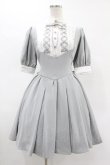 画像1: ATELIER PIERROT / Haunted Doll Dress  グレー×ホワイト H-25-05-22-1016-EL-OP-KB-ZH (1)