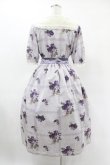 画像2: Melody BasKet / Violet laceスクエアカラーワンピース L バイオレット H-25-05-22-1017-LO-OP-KB-ZH (2)