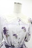 画像4: Melody BasKet / Violet laceスクエアカラーワンピース L バイオレット H-25-05-22-1017-LO-OP-KB-ZH (4)
