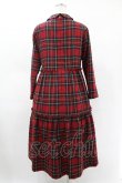 画像2: Jane Marple / Tartan checkティアードドレス M ロイヤル H-25-05-22-1018-JM-OP-KB-ZH (2)