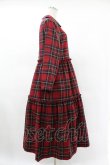 画像3: Jane Marple / Tartan checkティアードドレス M ロイヤル H-25-05-22-1018-JM-OP-KB-ZH (3)