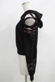 画像2: NieR Clothing / レースアッププルパーカー  黒 H-25-05-22-056-PU-TO-KB-ZH (2)