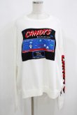 画像1: Candy Stripper / PLAY THE GAME KNIT  白 H-25-05-22-058-PU-TO-KB-ZH (1)