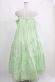 画像3: Katie / TERRIER PARADE sun dress FREE GREEN GINGHAM H-25-05-22-006-LO-OP-KB-ZH (3)