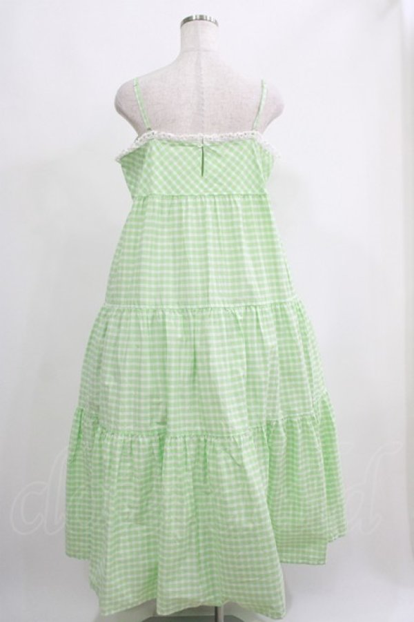 画像3: Katie / TERRIER PARADE sun dress FREE GREEN GINGHAM H-25-05-22-006-LO-OP-KB-ZH (3)
