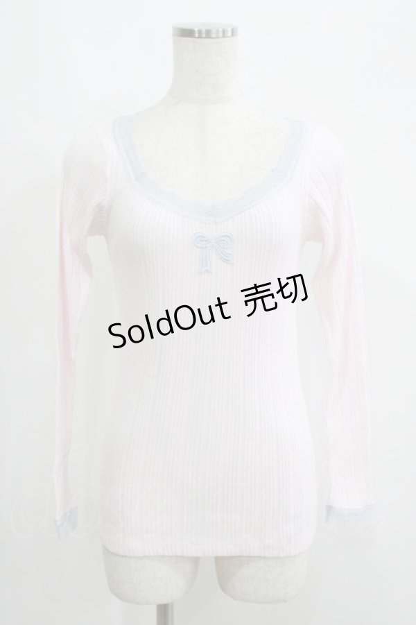画像1: Katie / UNDER PRETTIES square neck lace long FREE PINK×BLUE H-25-05-22-061-LO-TO-KB-ZH (1)