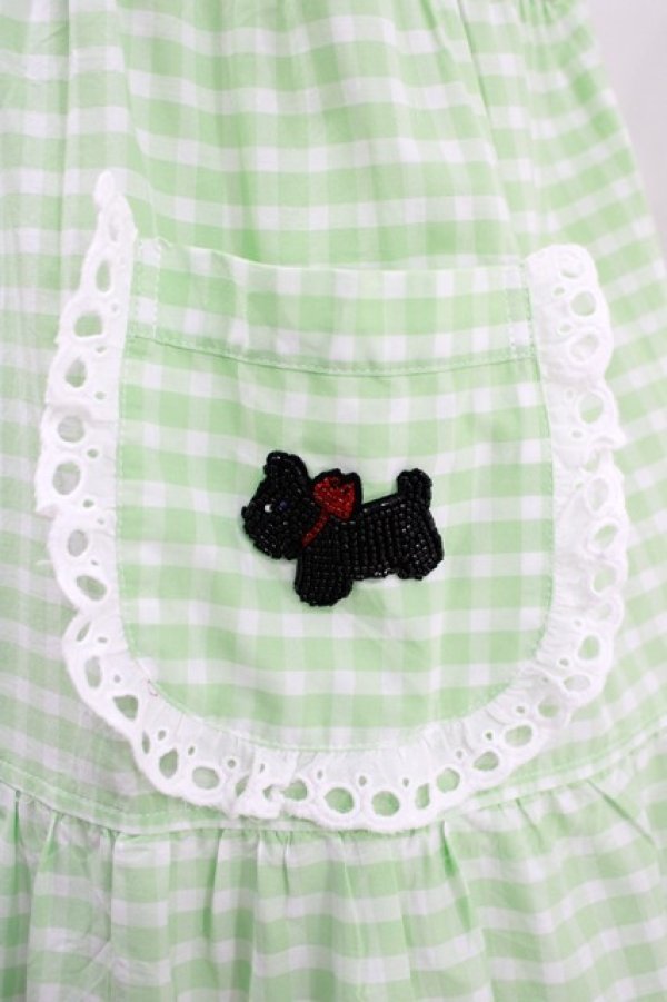 画像4: Katie / TERRIER PARADE sun dress FREE GREEN GINGHAM H-25-05-22-006-LO-OP-KB-ZH (4)