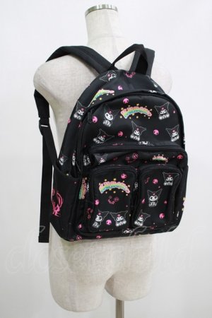 画像: NieR Clothing / BACKPACK 【クロミ×NieRちゃん】  ブラック H-25-05-22-066-PU-BG-KB-ZH