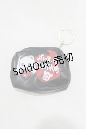 画像: NieR Clothing / ミニポーチキーホルダー  黒 H-25-05-22-071-PU-ZA-KB-ZH