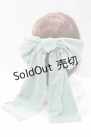 画像: Katie / DOLL RIBBON head dress  LIGHT BLUE VELOUR H-25-05-22-073-LO-AC-KB-ZH