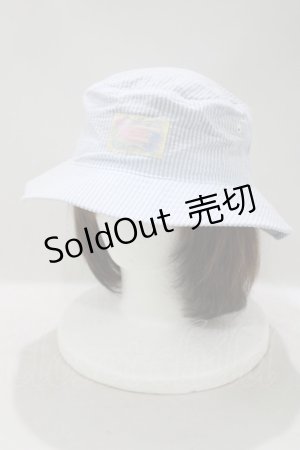 画像: Katie / BABY STRIPE bucket hat  BLUE H-25-05-22-074-LO-AC-KB-ZH