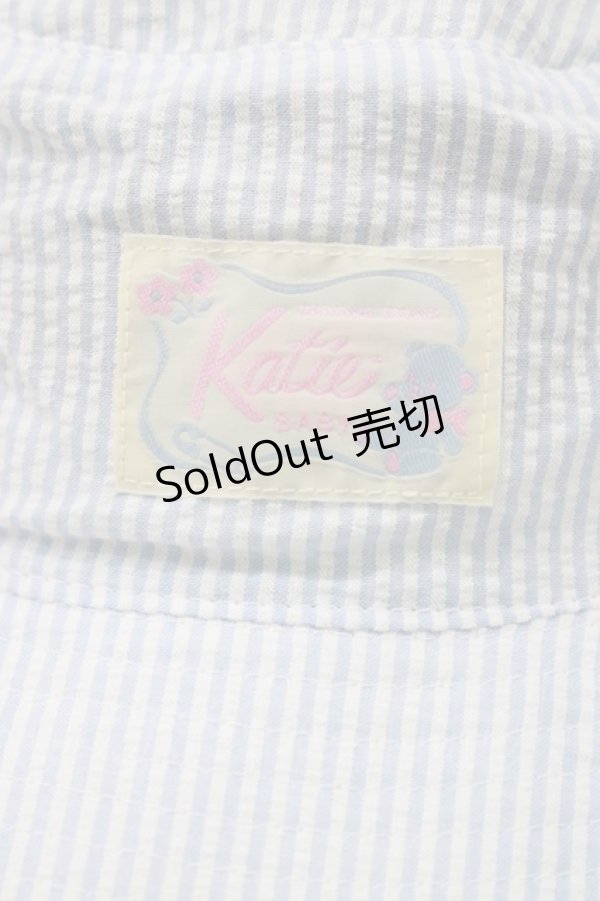画像2: Katie / BABY STRIPE bucket hat  BLUE H-25-05-22-074-LO-AC-KB-ZH (2)