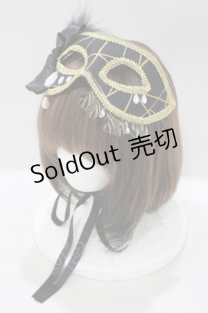 画像: ATELIER　Ruby / Mask Headdress  黒 H-25-05-22-075-EL-ZA-KB-ZH