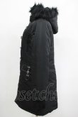 画像2: SEX POT ReVeNGe / ファーフード中綿コート  黒 H-25-05-22-020-SP-CO-KB-ZH (2)