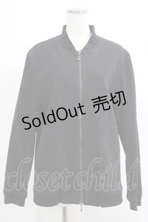 画像: MiDiom / ZIPブルゾンジャケット  黒 H-25-10-20-010-PU-JA-KB-ZH