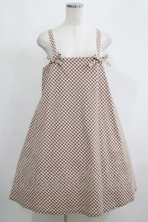 画像: Katie / SWEET ESCAPE ribbon one-piece  CHOCO H-25-05-22-003-LO-OP-KB-ZH