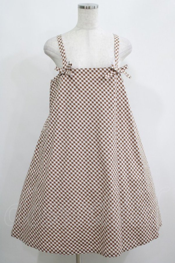 画像1: Katie / SWEET ESCAPE ribbon one-piece  CHOCO H-25-05-22-003-LO-OP-KB-ZH (1)