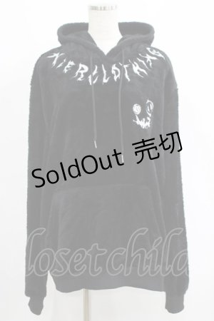 画像: NieR Clothing / ふわもこプルパーカー  黒 H-25-05-22-023-PU-TO-KB-ZT326