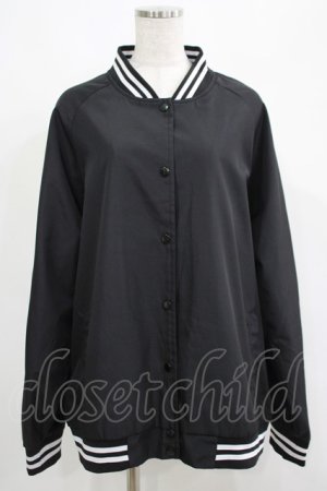 画像: NieR Clothing / 刺繍ブルゾン F 黒 H-25-05-22-025-PU-JA-KB-ZH