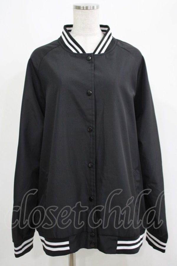 画像1: NieR Clothing / 刺繍ブルゾン F 黒 H-25-05-22-025-PU-JA-KB-ZH (1)