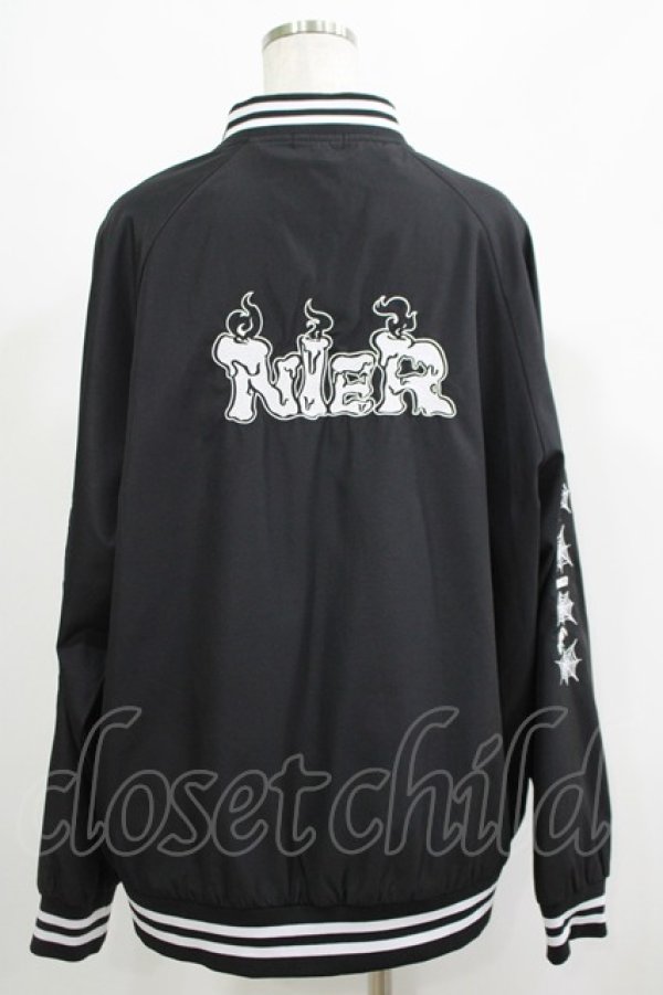 画像3: NieR Clothing / 刺繍ブルゾン F 黒 H-25-05-22-025-PU-JA-KB-ZH (3)