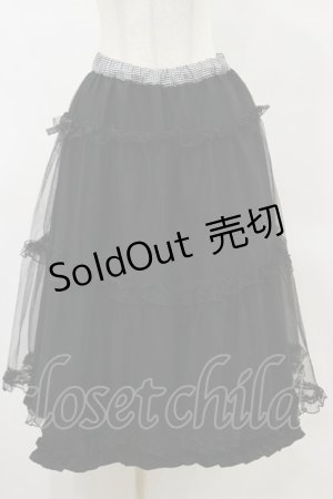 画像: m petit by misako / NINA'Sコラボスカート L ブラック/ギンガム　リバーシブル H-25-05-23-049-LO-SK-NS-ZH