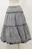 画像4: m petit by misako / NINA'Sコラボスカート L ブラック/ギンガム　リバーシブル H-25-05-23-049-LO-SK-NS-ZH (4)