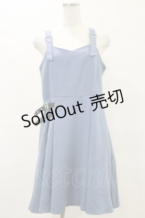 画像: DearMyLove / サイドダブルバックルジャンスカ LL ブルー H-25-05-23-054-EL-OP-NS-ZH