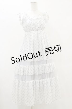 画像: evelyn / 花柄リボンキャミワンピース Free アイスグレイ H-25-05-23-059-LO-OP-NS-ZH