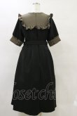 画像2: DearMyLove / ガーターデザインバラ刺繍ワンピース LL ブラック/カーキ H-25-05-23-071-EL-OP-NS-ZH (2)