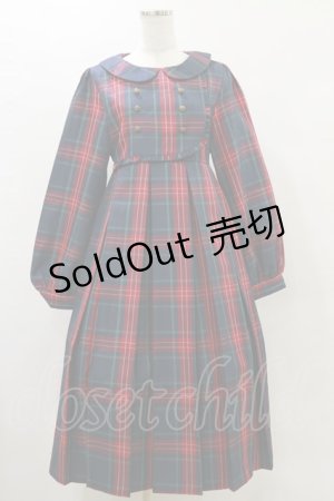 画像: FLC / MINA*タータンチェックワンピース M グリーン H-25-05-23-074-LO-OP-NS-ZH