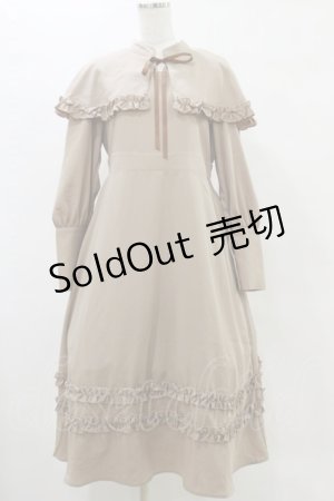 画像: FLC / MINA*ケープワンピース M ベージュ H-25-05-23-075-LO-OP-NS-ZH