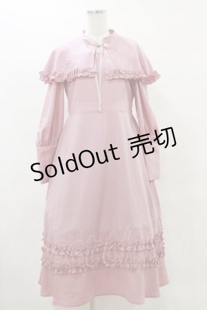 画像: FLC / MINA*ケープワンピース M ピンク H-25-05-23-076-LO-OP-NS-ZH