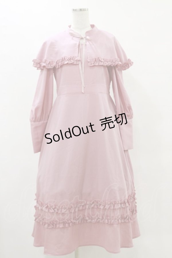 画像1: FLC / MINA*ケープワンピース M ピンク H-25-05-23-076-LO-OP-NS-ZH (1)