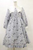 画像1: Lovely Tency / 眞白ありすコラボ/リボンプリントワンピース M 淡水色 H-25-05-23-077-LO-OP-NS-ZH (1)